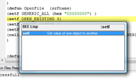 BEE Lisp Function Tips